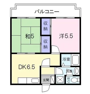 中央マンション松阪【2階】の間取り