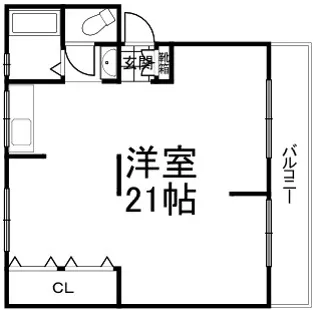 フローラ香里園【3階】の間取り
