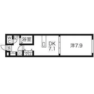 アスコット古川II番館【1階】の間取り
