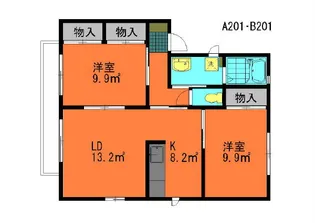 アルビレオA【2階】の間取り