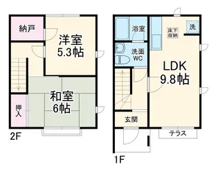 神奈川県横浜市戸塚区品濃町【一戸建】の間取り