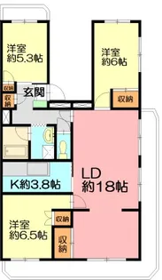 テレパレス辻堂西海岸B棟【5階】の間取り