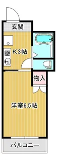1Kの間取り画像