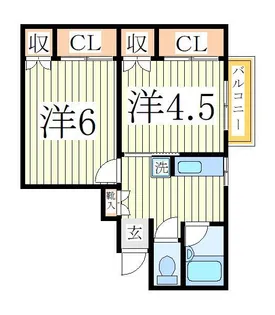第7飯田柏コーポラス【2階】の間取り