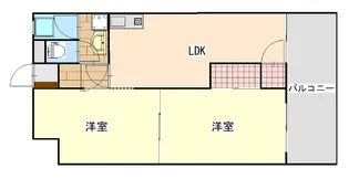 マンション井原【3階】の間取り