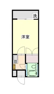 ワンルームマンション・パル【2階】の間取り