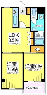 東京都調布市仙川町1【マンション】の間取り
