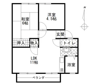 コーポアオイ【2階】の間取り
