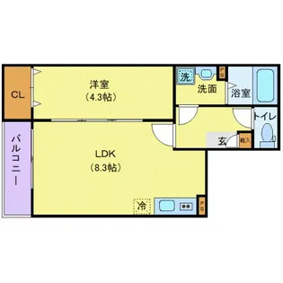 ジーメゾン豊春【1階】の間取り