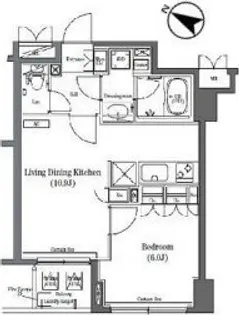 コンフォリア日本橋【2階】の間取り