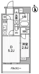 ALTERNA東池袋【6階】の間取り