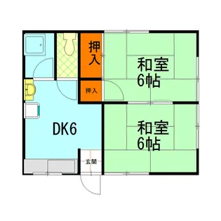 ゆかりハイツ【1階】の間取り