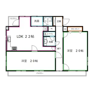 日興ビル小金井【5階】の間取り
