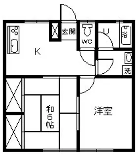 ハイツ1000【1階】の間取り