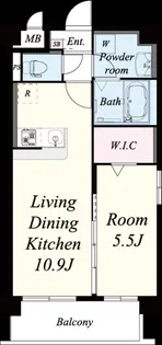 ラ グリシーヌ【2階】の間取り