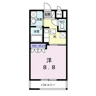 香川県高松市多肥上町【アパート】の間取り