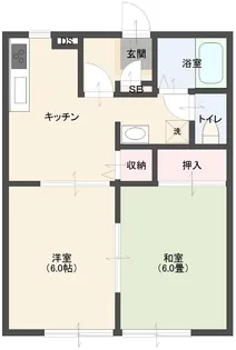 ビーラインヤマダA【1階】の間取り