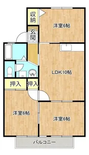 ファミール竜田【2階】の間取り