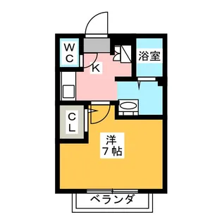 パークサイド希望ヶ丘【1階】の間取り