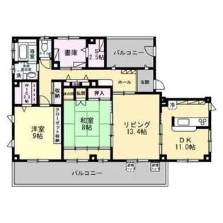 ラポルト【4階】の間取り