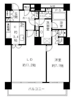 リバーポイントタワー【15階】の間取り