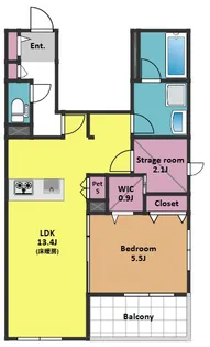 (仮称)白金3丁目メゾン【2階】の間取り