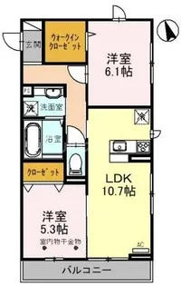 埼玉県さいたま市西区三橋6【アパート】の間取り