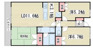 京都府京都市上京区西院町【マンション】の間取り