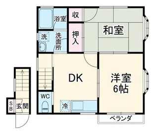 コーポ前田【1階】の間取り