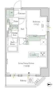 ワンルーフレジデンス新御徒町【6階】の間取り