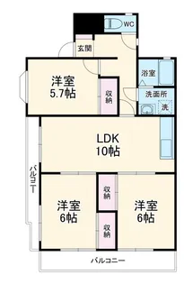 マロンコート【2階】の間取り