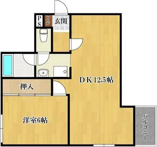 二日町深松ビル【5階】の間取り