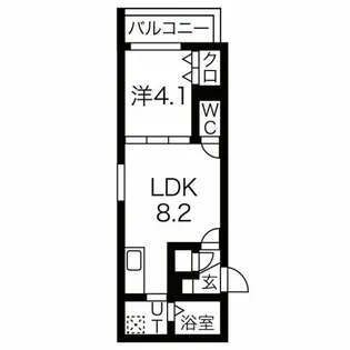F asecia content【3階】の間取り
