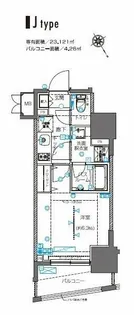 ZOOM横浜桜木町【7階】の間取り