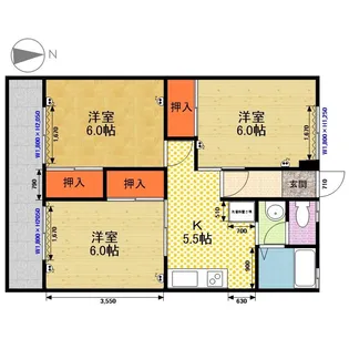 セジュールM【2階】の間取り