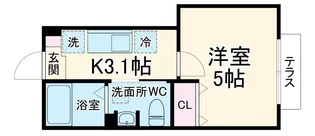プルメリア麦田町【2階】の間取り