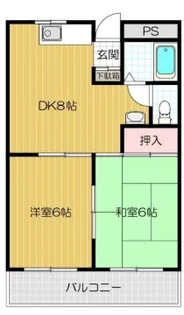 忍ヶ丘グリーンハイツ【2階】の間取り