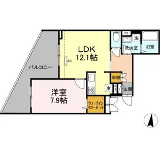 グランド ソレイル【1階】の間取り