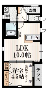 East ray【1階】の間取り