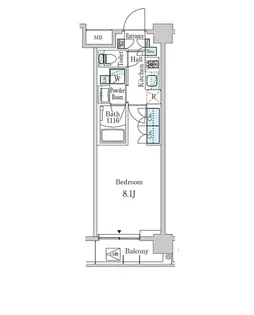 東京都中野区弥生町1【マンション】の間取り