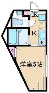 FORBELL FLAT向河原【2階】の間取り