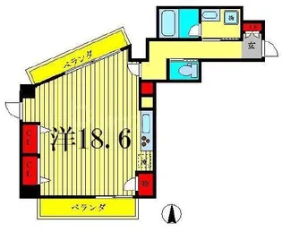 カミュー松戸北小金【7階】の間取り