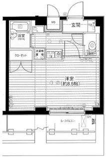 メインステージ不動前【8階】の間取り