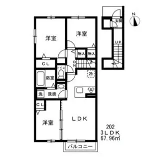 Casa Marmelo (旧)西東京市中町新築【2階】の間取り