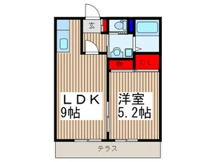 サンライフ.シバザキ【1階】の間取り