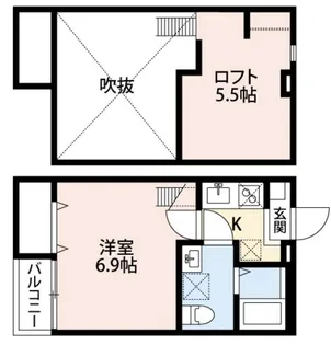 千葉県柏市柏6【アパート】の間取り