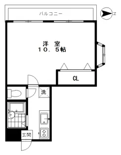 グリーンコーポ榎本【3階】の間取り