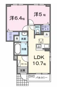 グレイスフルT【1階】の間取り