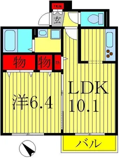 カーサ・ベルデ【2階】の間取り