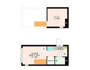 OTAS 代田橋【1階】の間取り